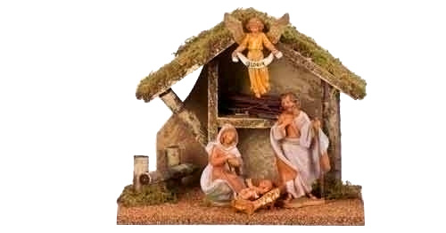 3.5 Inch Scale Italian Stable - Figures not included by Fontanini