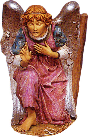 50 Inch Scale Kneeling Angel by Fontanini.