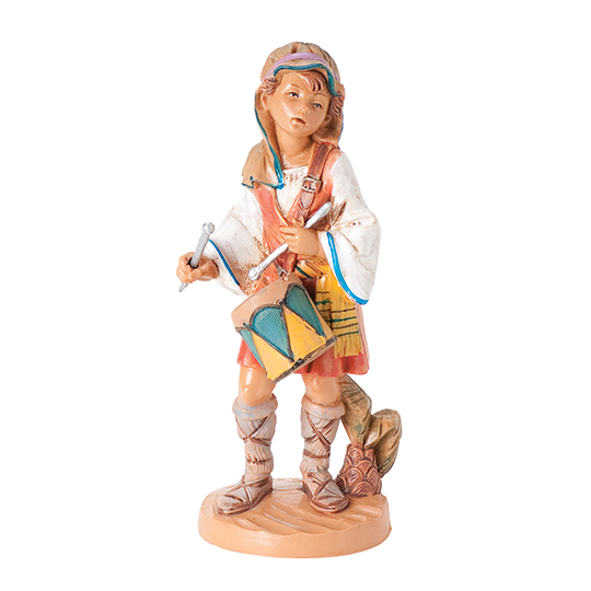 Fontanini 5 Inch Scale Jareth the Drummer Boy Hand Painted Italian