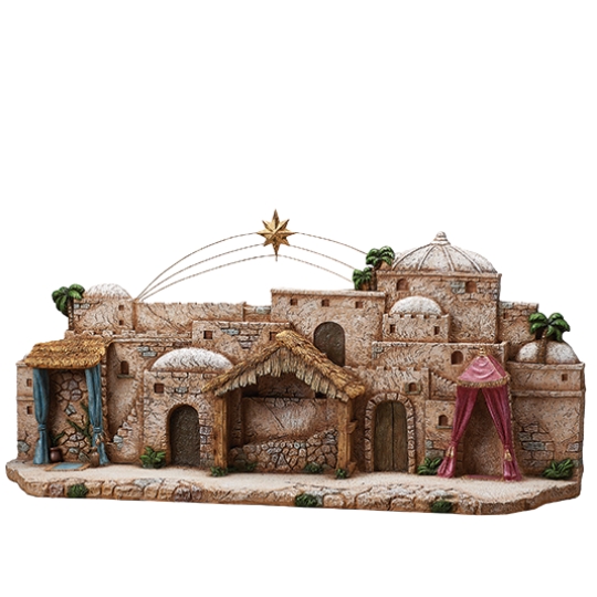 FontaniniStore.com: 5 Inch Scale Bethlehem Town Display by Fontanini