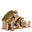 5 Inch Scale 16-PC Nativity Set with Italian Stable  by Fontanini