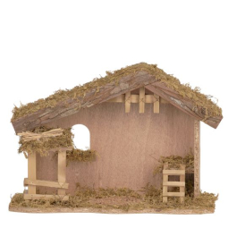 5 Inch Scale Fontanini Wood Nativity Stable by Fontanini