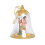 Holy Family Glass Bell Ornament with Gold Glitter - 1 Available!