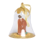 Holy Family Glass Bell Ornament with Gold Glitter - 1 Available!