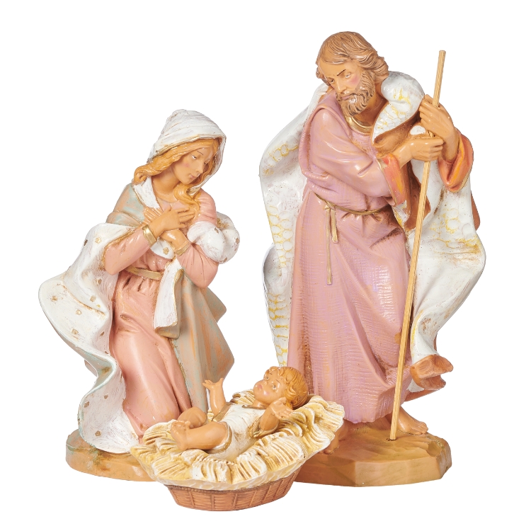 Fontanini ナティビティ クリスマス降誕シーン 7.5 Inch Scale Holy Family Set by Fontanini