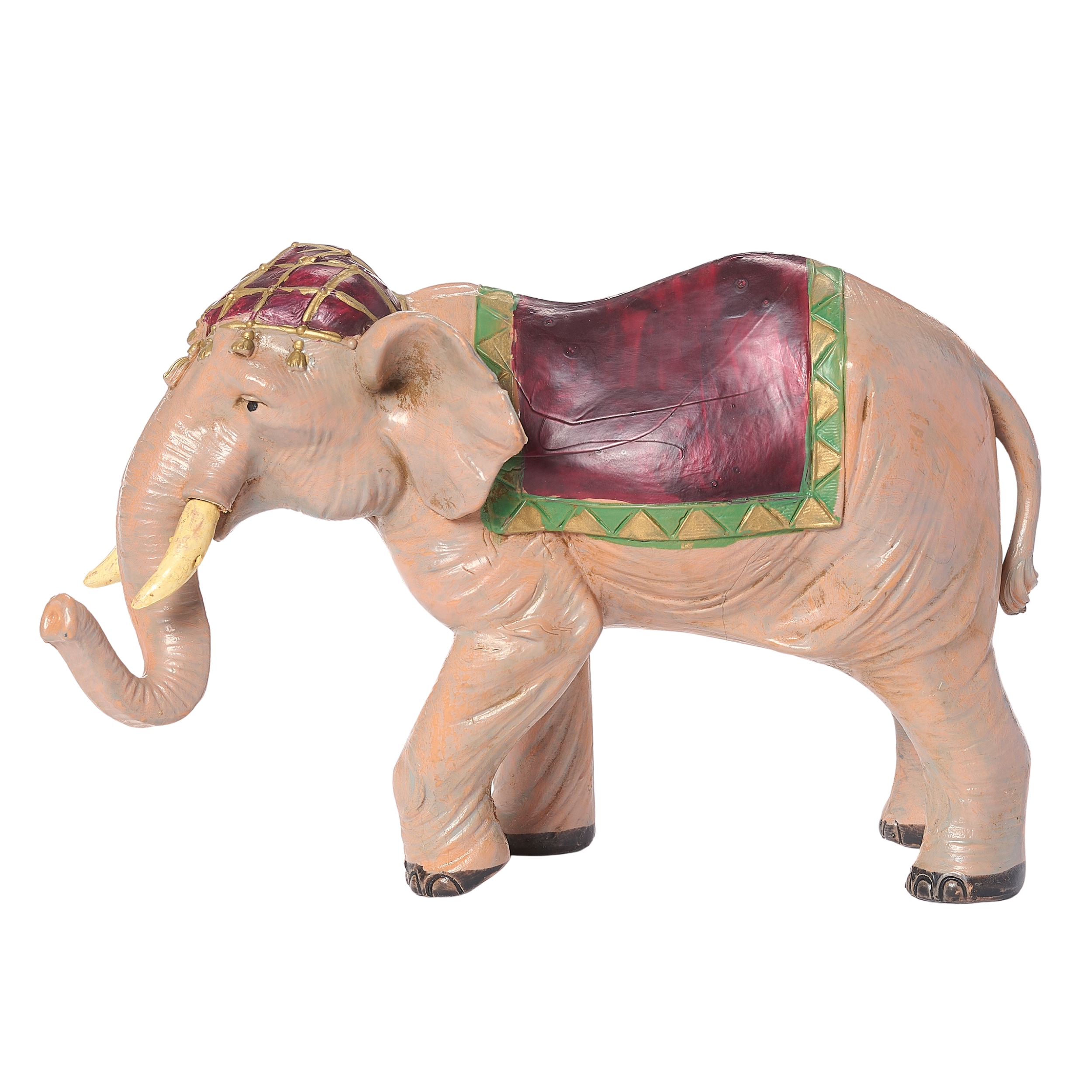 5 Inch Scale Elephant with Saddle Blanket by Fontanini
